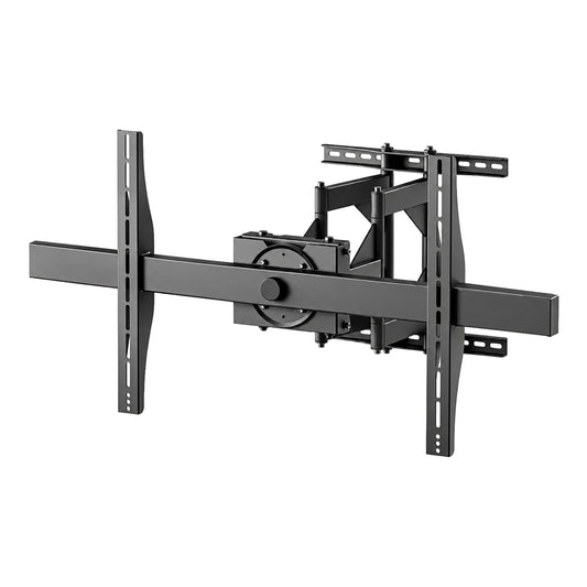 SH-380XL heavy-duty full-motion TV wall mount, front angle showing slotted rail brackets