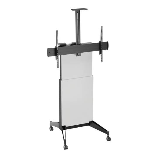 VSYS VTL18H-610TW motorized height-adjustable TV cart, front view