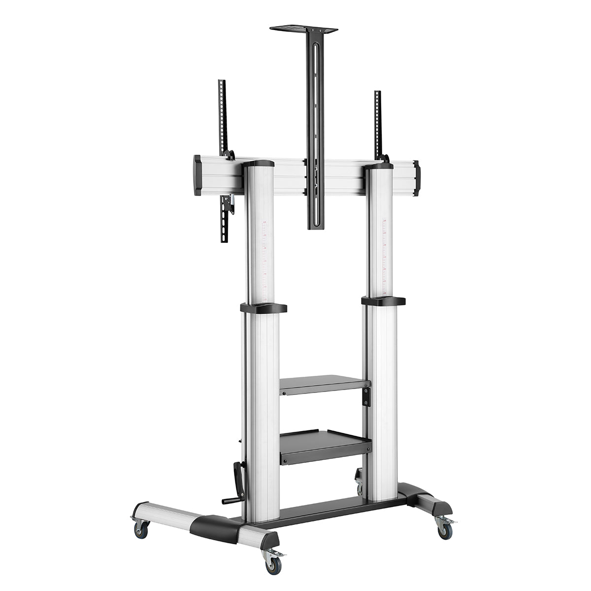 SH-999CR TV stand crank handle and camera rack detail