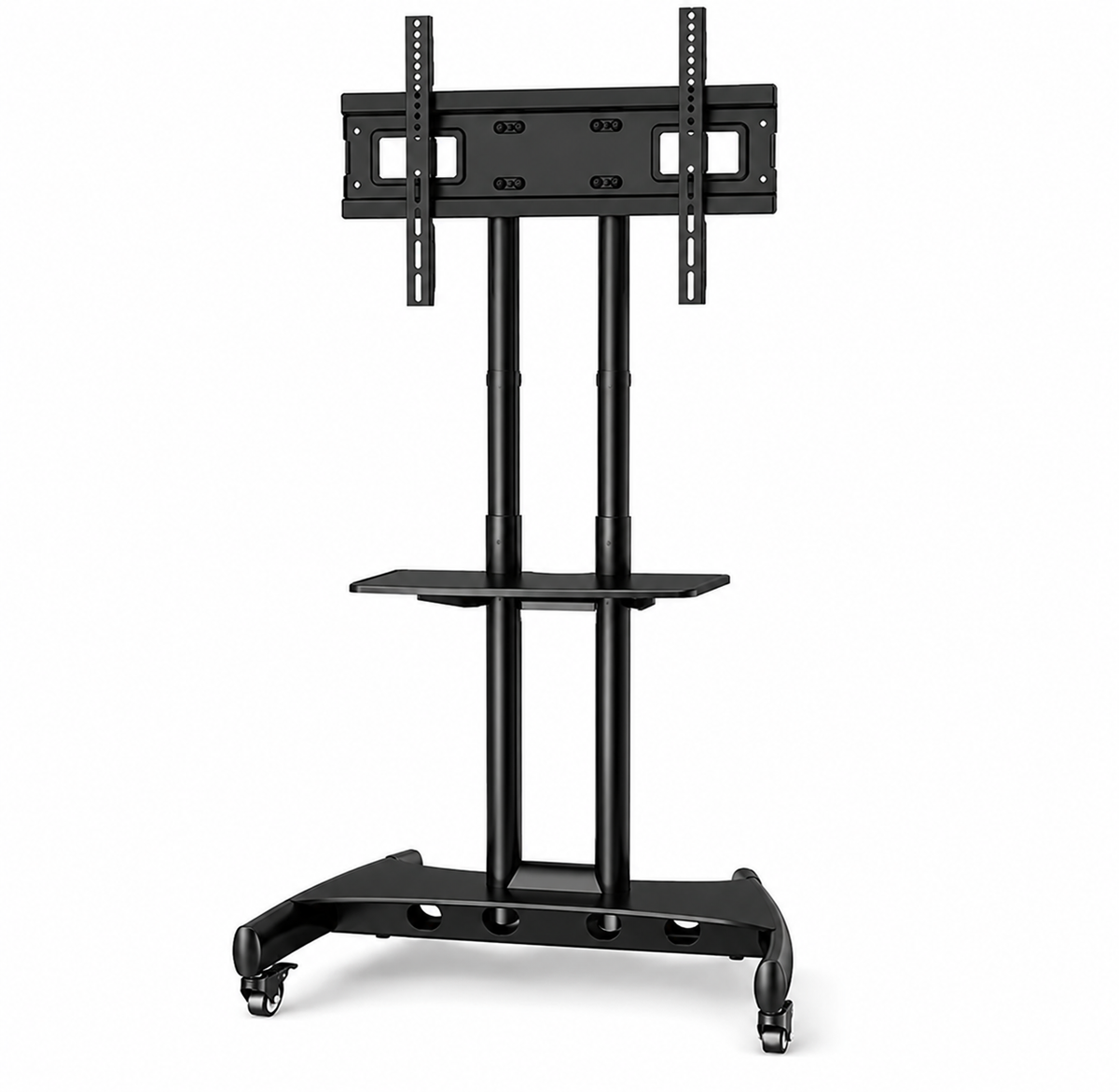 AVA1500-60-1P TV trolley stand, angled view