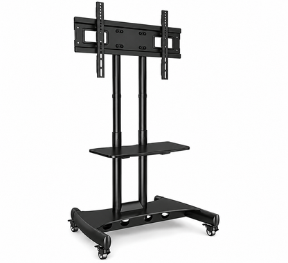 AVA1500-60-1P TV trolley stand, three-quarter view