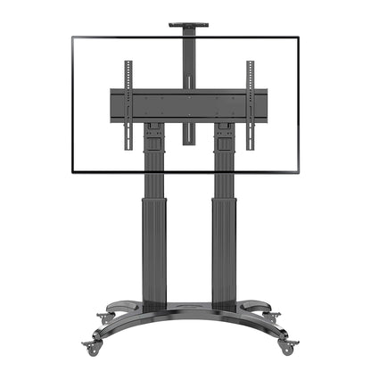 AVF1800-70-1P telescopic TV trolley stand, front view