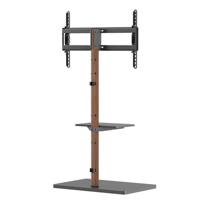 SH-FS53-46T prism minimalism TV floor stand, side profile view