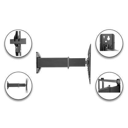 SH-460P aluminium slim sliding full-motion TV wall mount, detail views