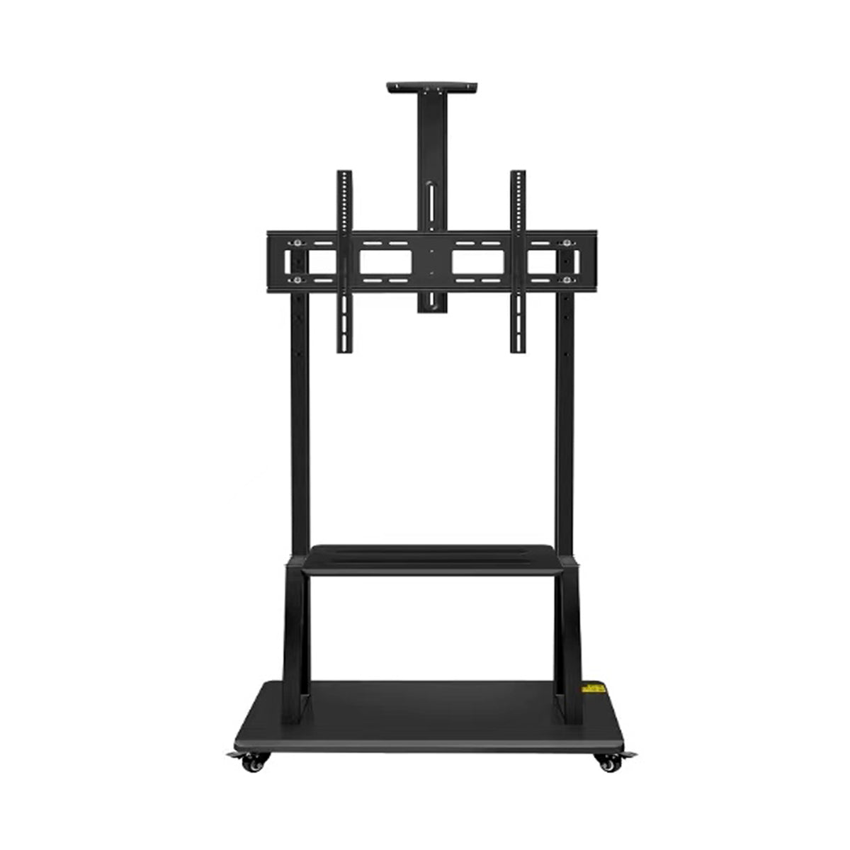 DG-110B-FS heavy-duty mobile TV stand, front view