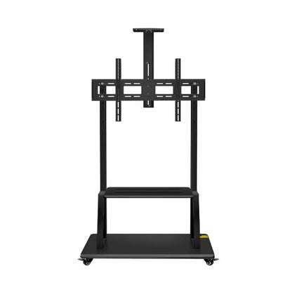 DG-110B-FS heavy-duty mobile TV stand, front view