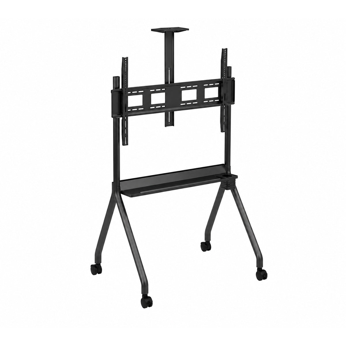 DG-115B-FS mobile TV stand, angled view