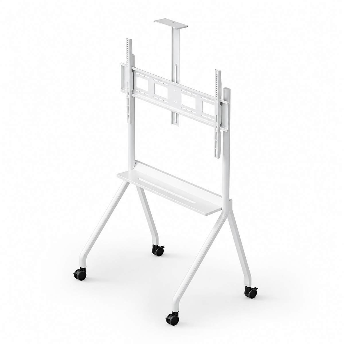 DG-115W-FS mobile TV cart, angled view