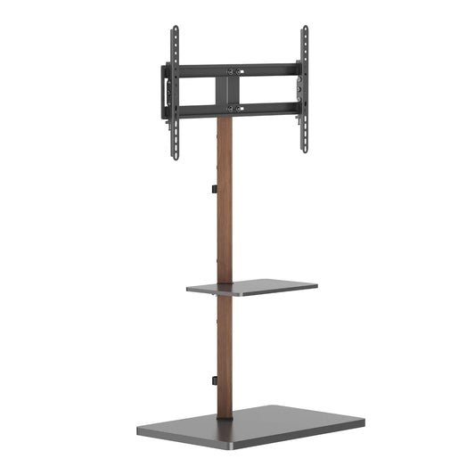 SH-FS53-46T prism minimalism TV floor stand, front angle view