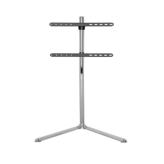 SH-ST46C chrome plated slender V-base studio TV floor stand, front view