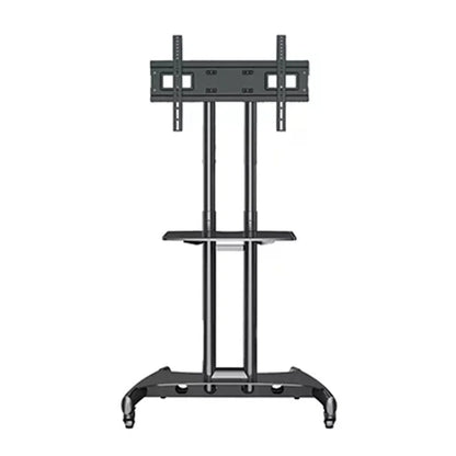 AVA1500-60-1P height-adjustable TV trolley stand, front view