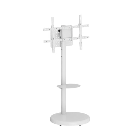 SH38-46TW heavy-duty mobile TV floor stand, front angle view