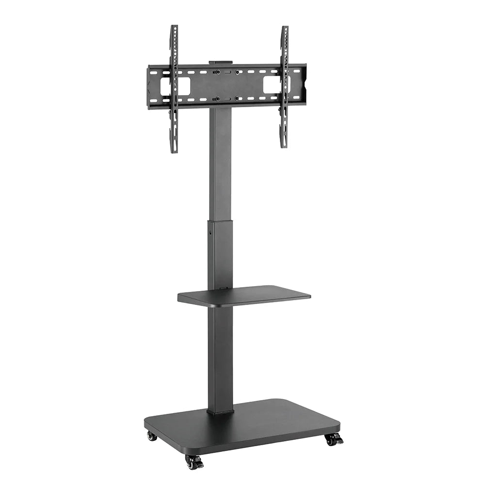 SH-19FS storage-savvy TV cart, angled view