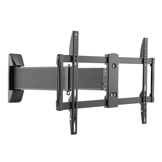 SH-460P aluminium slim sliding full-motion TV wall mount, extended angle view