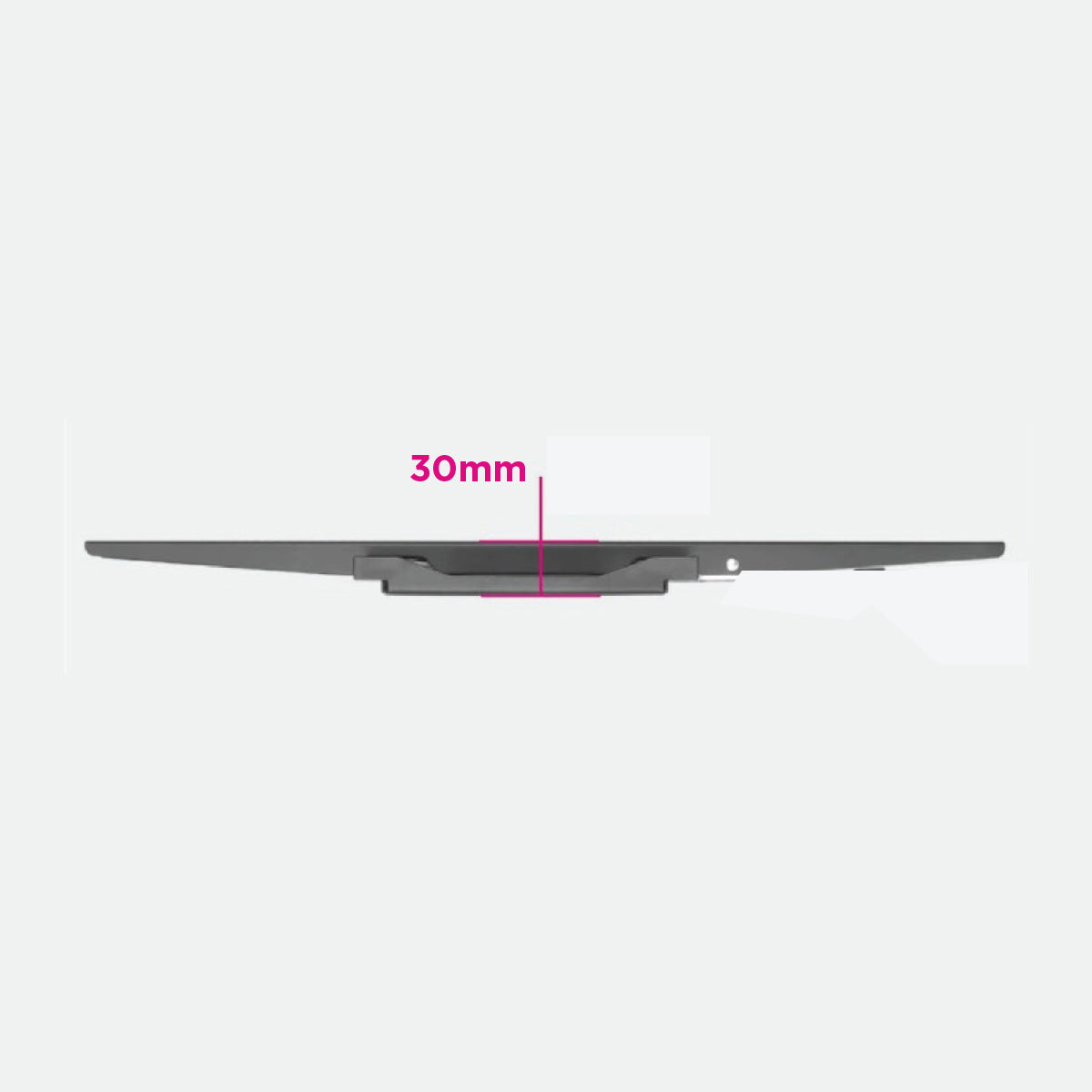 PM-63FW fixed TV wall mount, top profile view