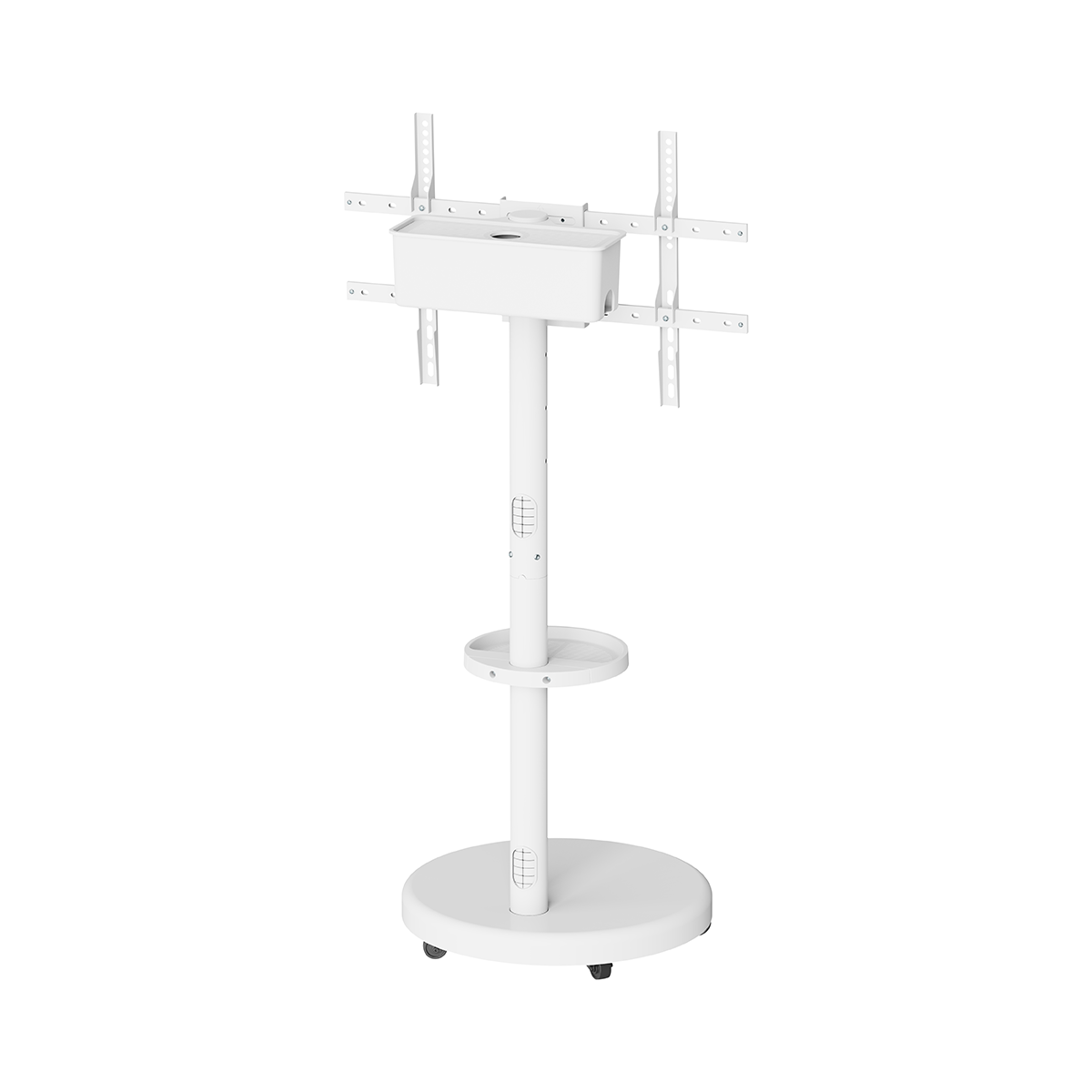 SH38-46TW heavy-duty mobile TV floor stand, VESA mount detail
