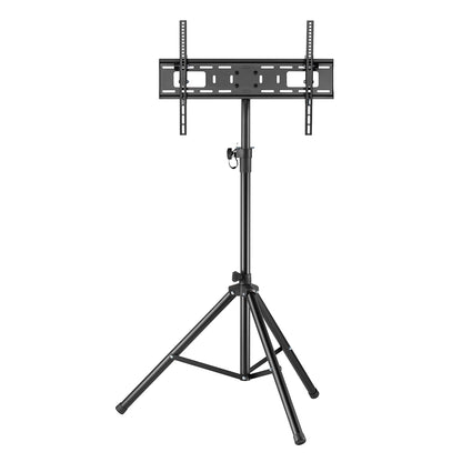 SH-08-46T tilting tripod TV floor stand, front detail view
