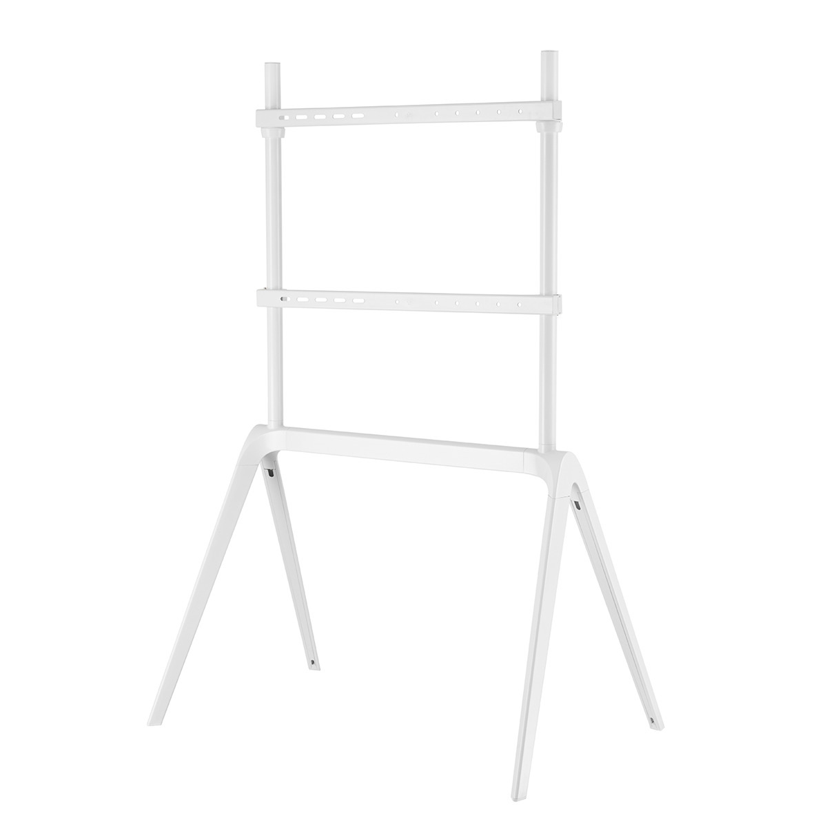 SH-1446FS steel studio TV floor stand, side profile view