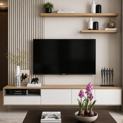 SH-20F fixed TV wall mount with display installed