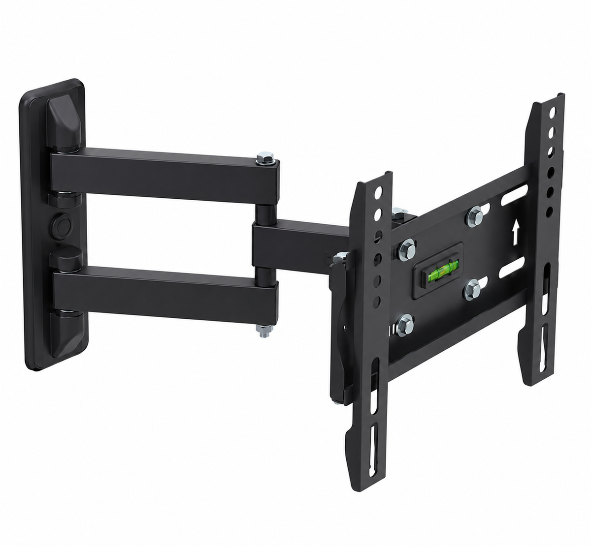 SH-34P super economy full-motion TV wall mount, angled view
