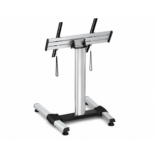 SH-64TFS heavy-duty flat panel TV floor stand, angled view