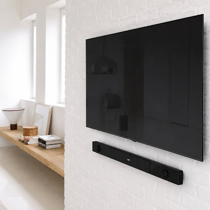 SH-65F heavy-duty fixed TV wall mount with display installed