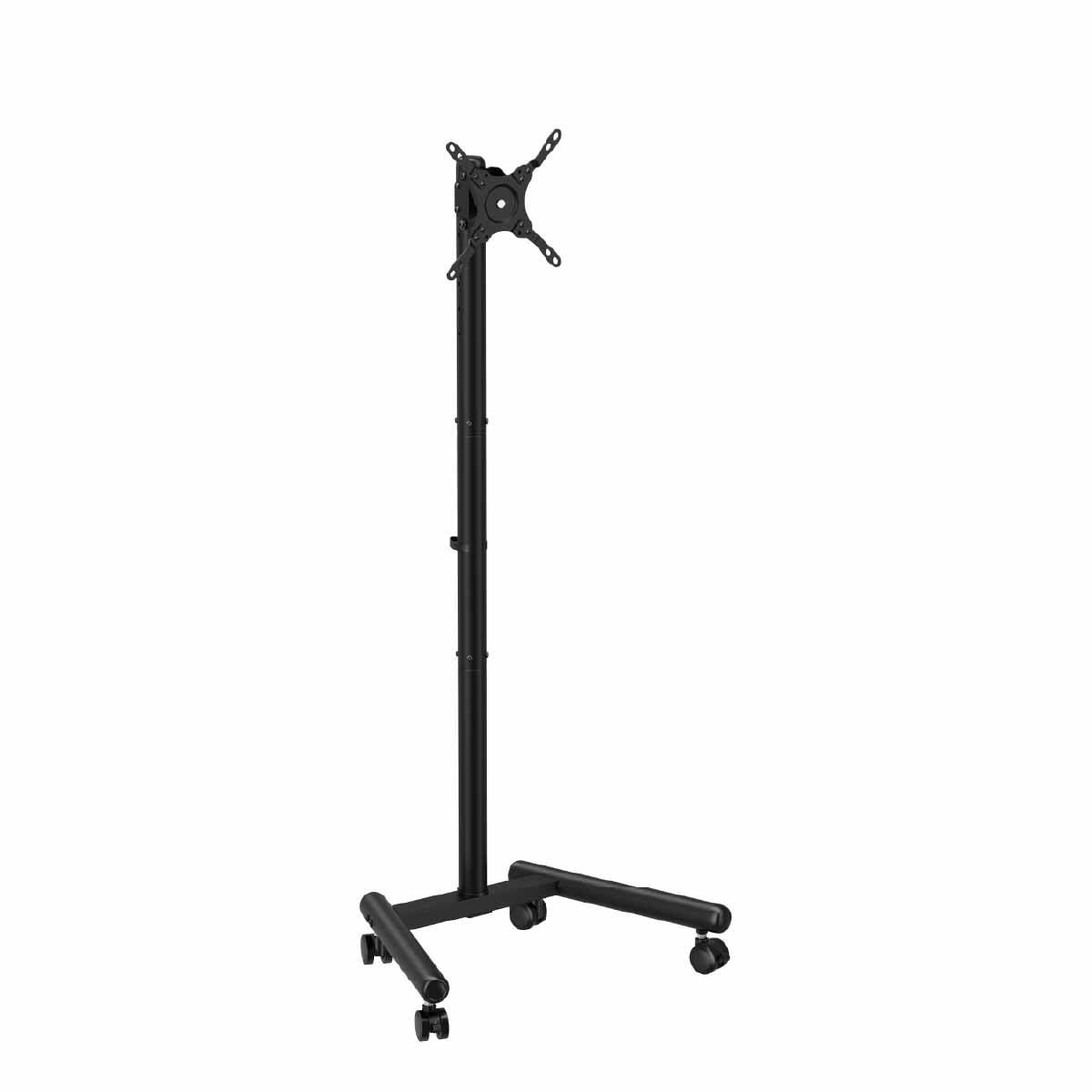 SH-6222FS economy compact height-adjustable TV cart, front view