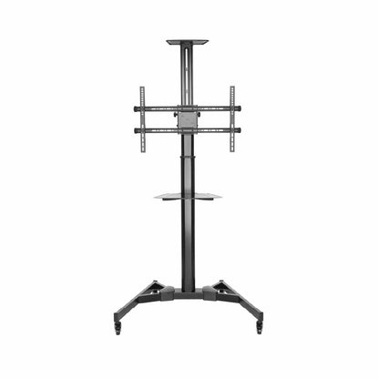 SH-0370FS telescopic height-adjustable TV cart, front view