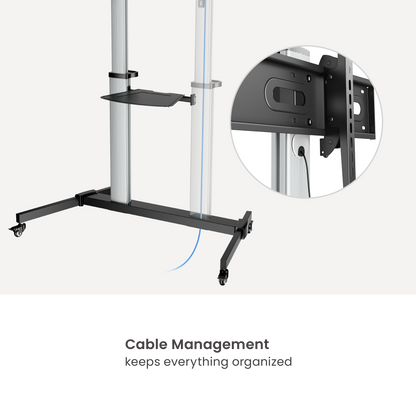 VSYS VFS44-610TW aluminum column and height adjustable shelf feature
