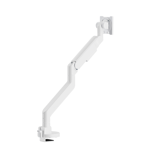VSYS VMAD-C012WG monitor arm side profile in white