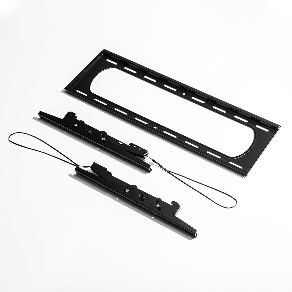 VSYS VS01A-46T tilt TV wall mount, included components and mounting rails