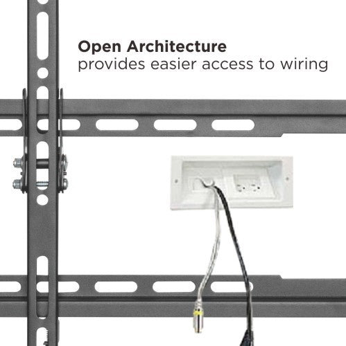 VSYS VS01E-46F wall mount open architecture wiring access detail