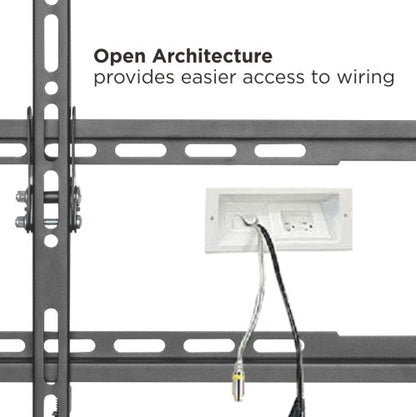 VSYS VS01E-46F wall mount open architecture wiring access detail