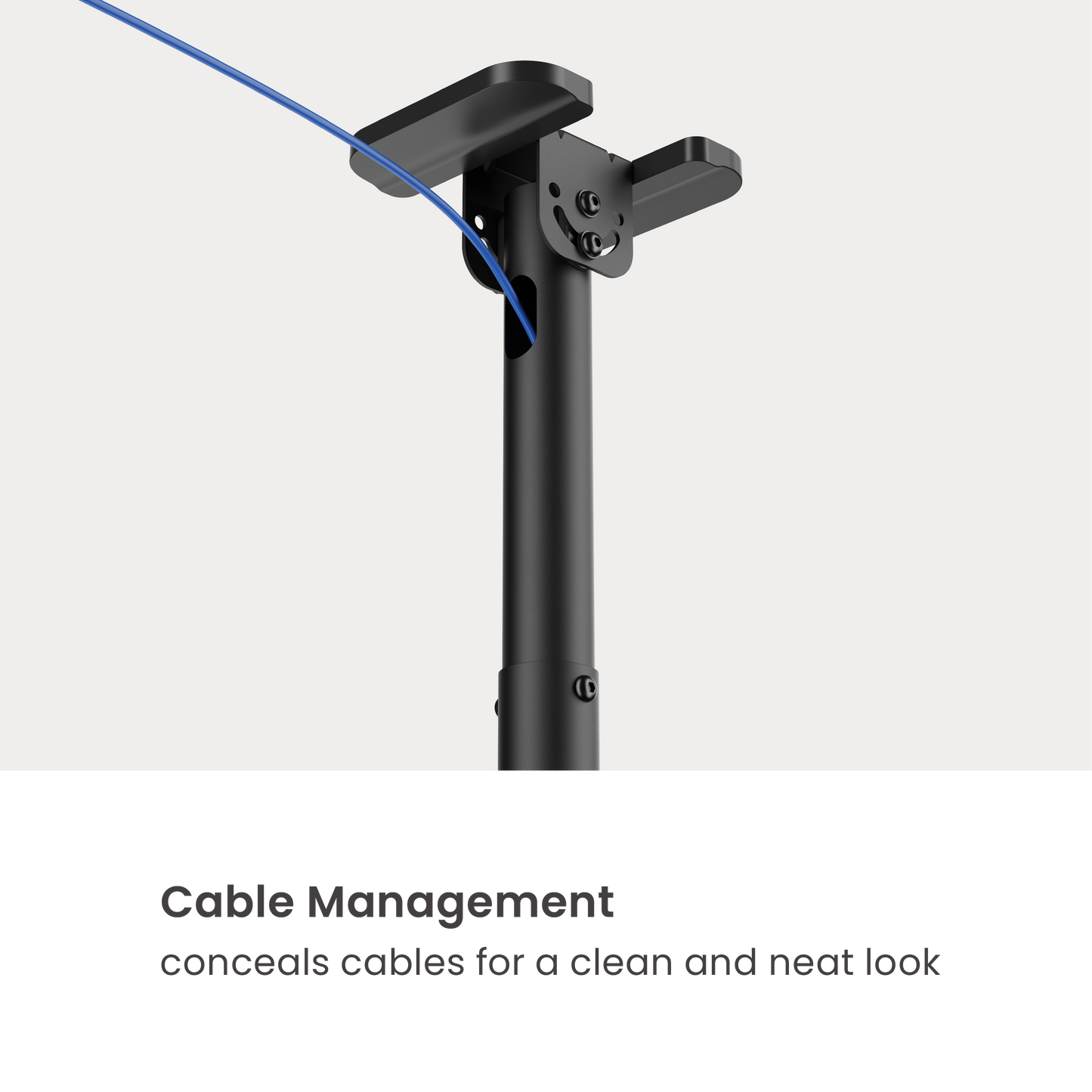 VSYS VCM-CE1546L ceiling TV mount integrated cable management