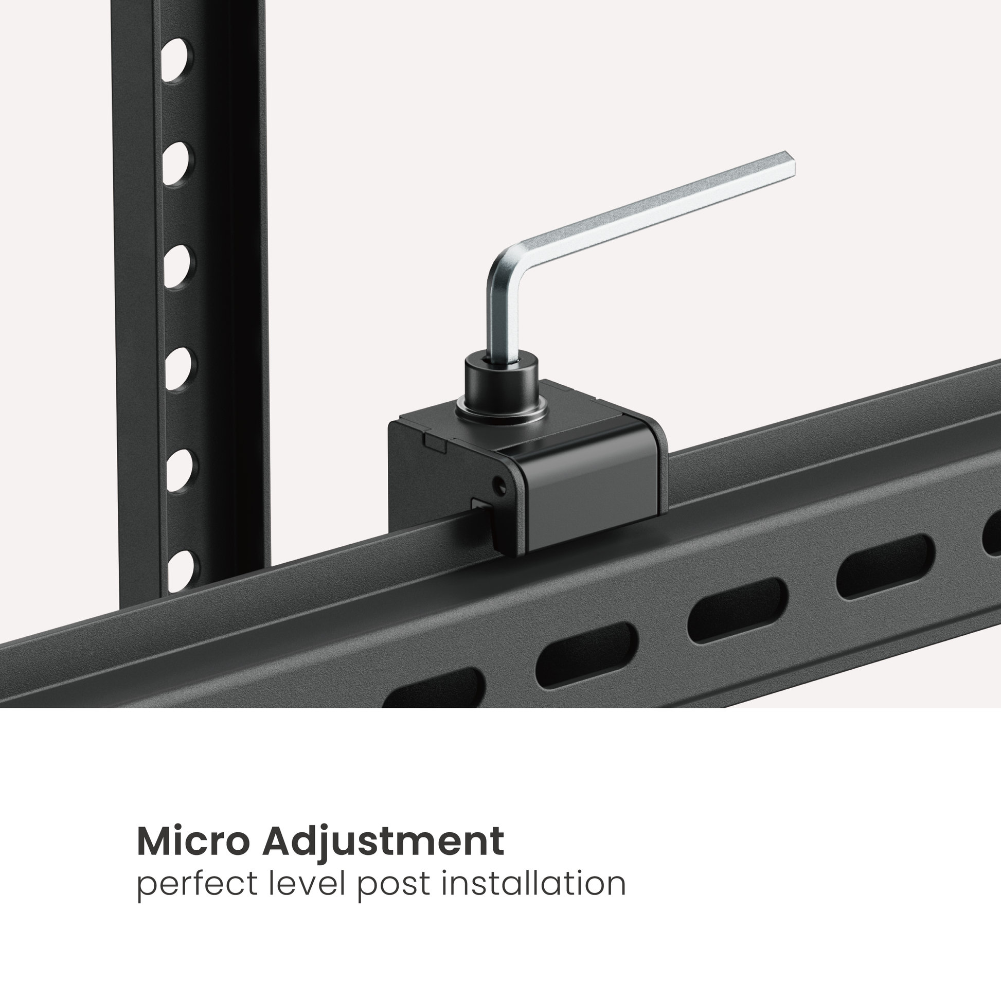 VSYS VS03P-610T micro-adjustment leveling mechanism detail