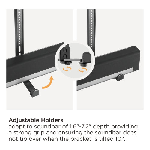 VSYS VSSB-49 adjustable depth holders feature
