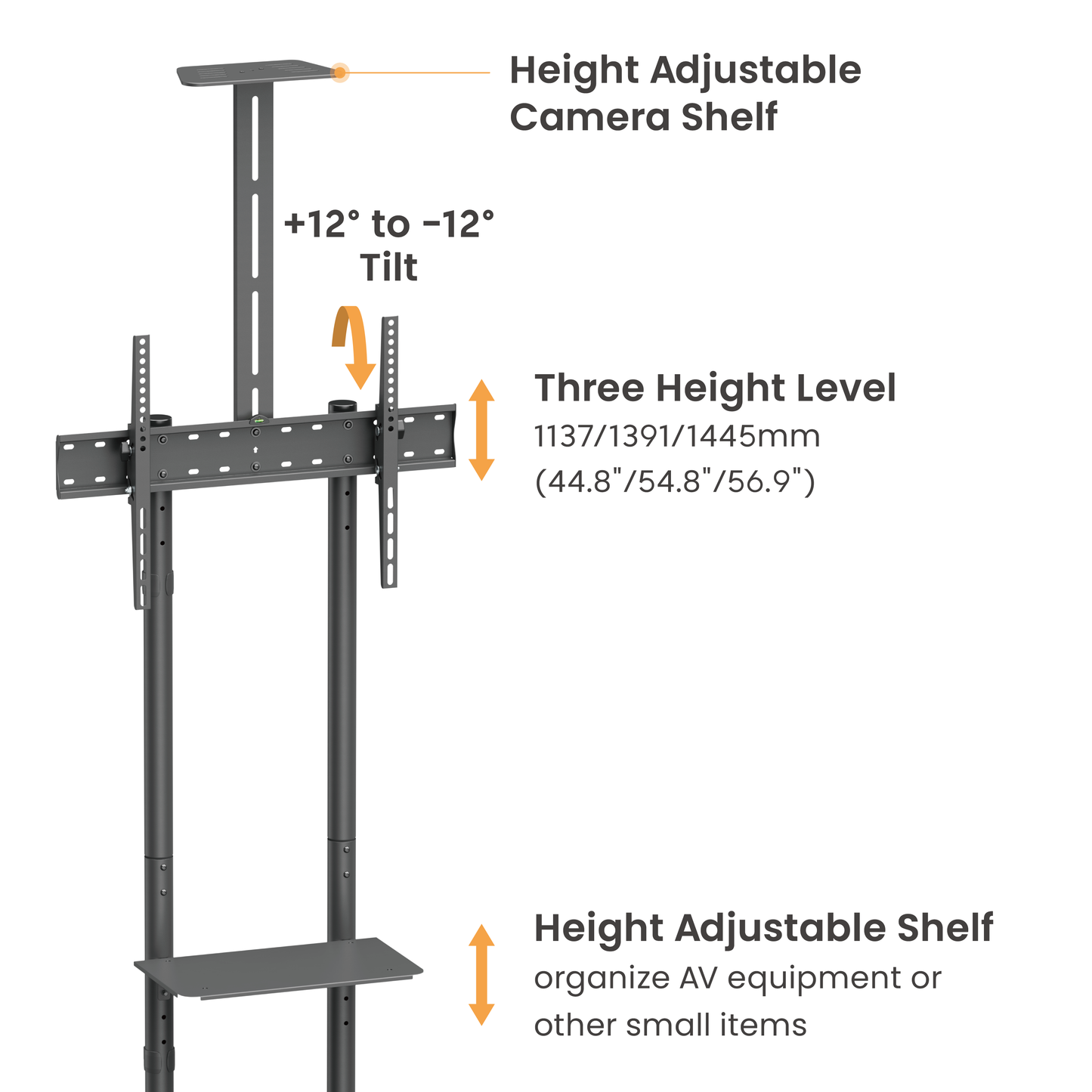 VSYS VTL-1042T lockable caster feature