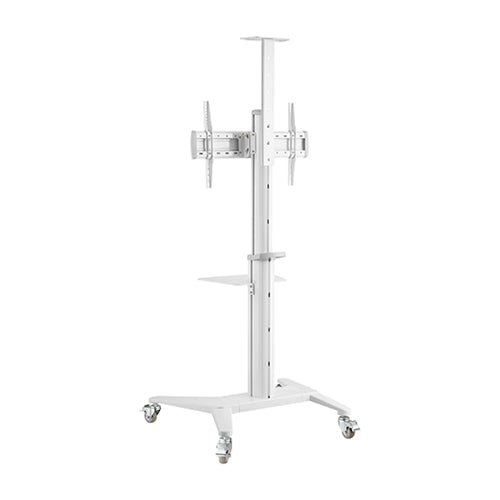 VSYS VTLS12-46TW cart, white, angled view