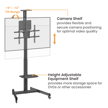 VSYS VTLS17-46TW tilt range and shelf features