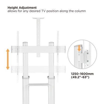 VSYS VTLX12-610TW tilt range and height adjustment feature