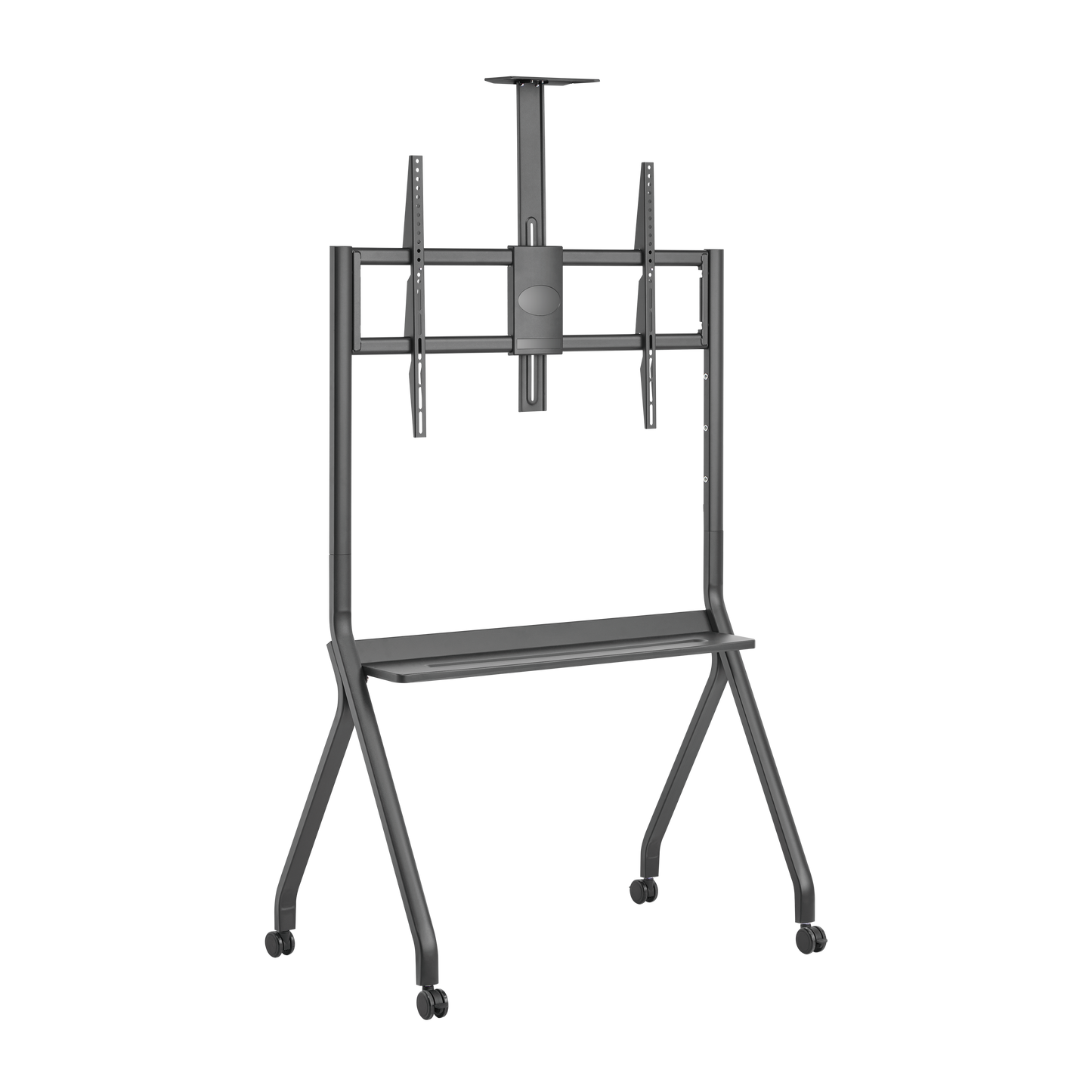 VSYS VTLX16-69FW TV cart stand, front angled view